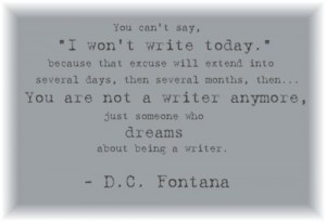 D C Fontana on writing