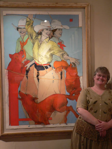 Happy Margie and "A Wide Loop" (Donna Howell-Sickles) at McLarry Gallery