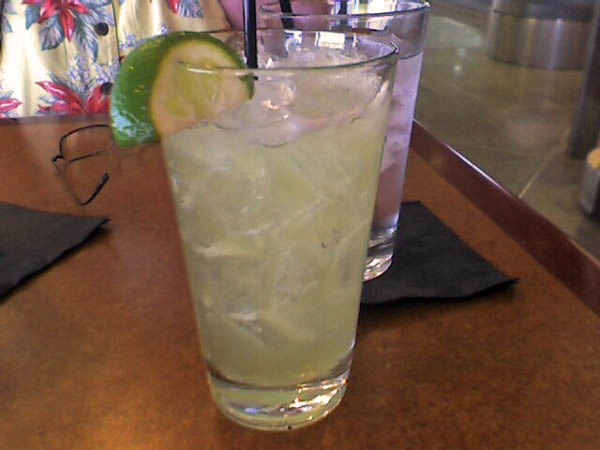 First Margarita of the trip ... and we haven't even left DIA!