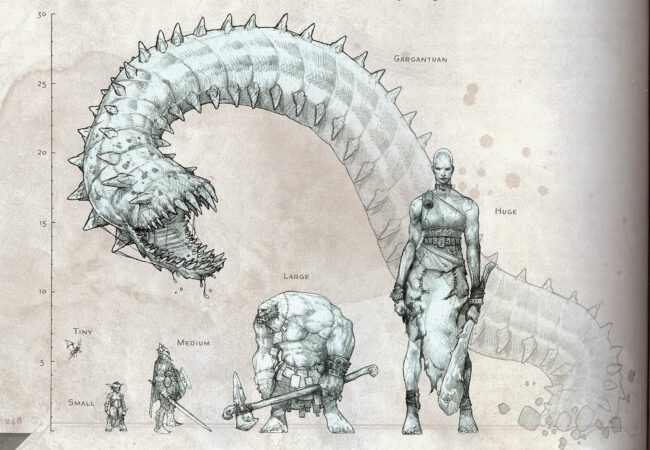 D&D Size Comparison