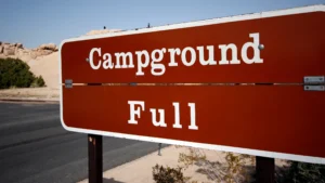 Campground Full sign