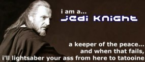 Jedi Knight, baby!