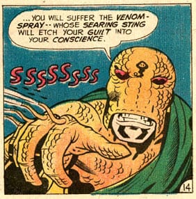 Laughably inept or ophidianly menacing?