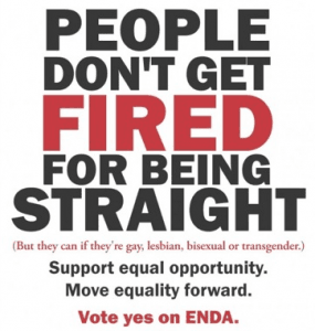 ENDA Fired for Being Straight