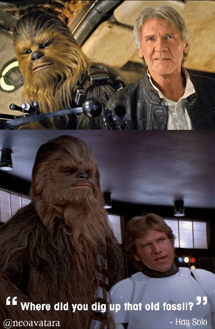 But Chewie still looks fabulous