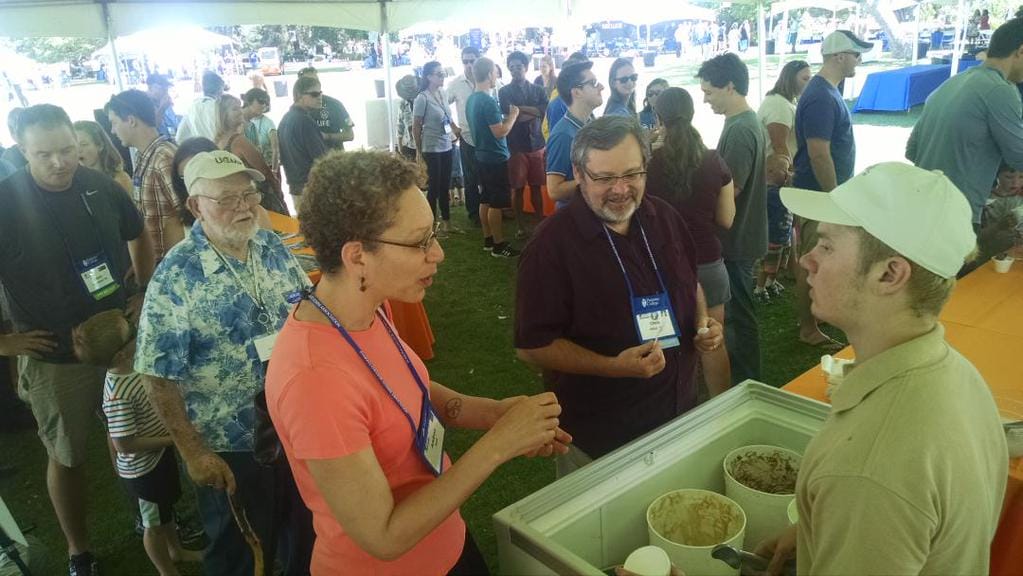 Apparently, alumni like free ice cream, too