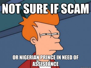 nigerian prince scam meme