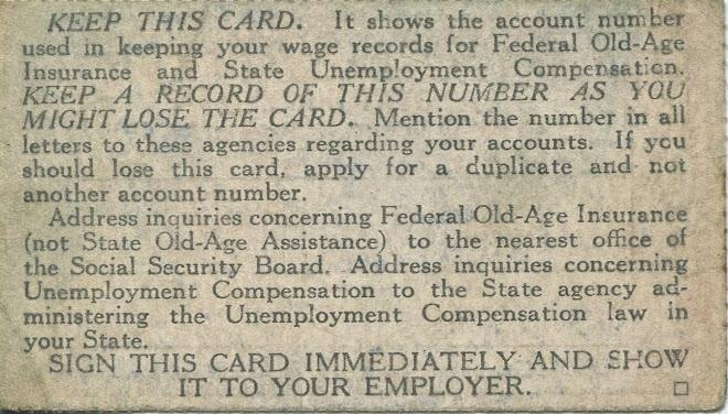 If you need further proof that the Social Security Number is not a security code