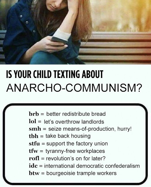 Is your child texting about anarcho-communism?