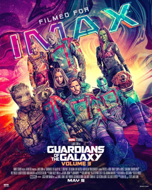 Guardians of the Galaxy vol 3 IMAX poster